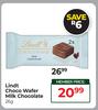 Lindt Choco Wafer Milk Chocolate -26g