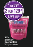 PVM Bite Size Energy Bars Assorted-For 2 x 200g