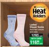 Heat Holders Ladies Slipper Socks Assorted Colours & Sizes-Per Pair