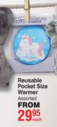 Warm Me Up Reusable Pocket Size Warmer Assorted-Each