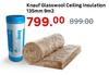Knauf Glasswool Ceiling Insulation 135mm-9m2