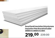 Swartland Insulation Polystyrene Insulation Pine Board Extruded-3000mm X 600mm X 30m