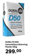 Duralite D50 Cementitious Skimming Plaster-35kg