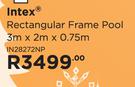 Intex Rectangular Frame Pool 3m x 2m x 0.75m IN28272NP