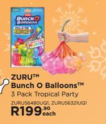Zuru Bunch O Ballons 3 Pack Tropical Party ZURU56480OUQ1, ZURU56321UQ1-Each