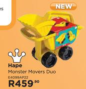 Hape Monster Movers Duo E4099AP22