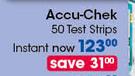 Accu-Chek 50 Test Strips Instant-Per Pack
