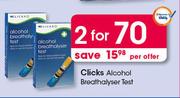 Clicks Alcohol Breathalyser Test-For 2