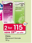 Clicks Effervescent Granules-2 x 120g
