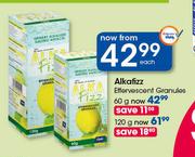 Alkafizz Effervescent Granules-120g Each