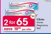 Clicks Home Pregnancy Test-For 2