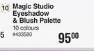 Magic Studio Eyeshadow & Blush Palette 10 Colours
