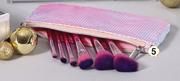 Basics Beauty Makeup Brush Set With Cosmetic Bag 7 Piece-Per Set