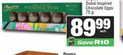 Beyers Dubai Inspired Chocolate Eggs-75g