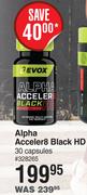 Evox Alpha Acceler 8 Black HD 30 Capsules