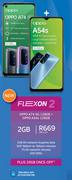Oppo A74 5G 128GB + Oppo A54s 128GB-On Flexon 2GB