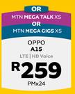 Oppo A15 LTE/HD Voice-On MTN Mega Talk XS Or MTN Mega Gigs XS
