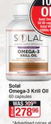 Solal Omega 3 Krill Oil-60 Capsules