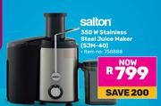 Salton 350W Stainless Steel Juice Maker SJM-40