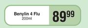Benylin 4 Flu-200ml