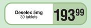 Deselex 5mg 30 Tablets