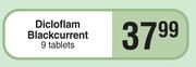 Dicloflam Blackcurrent 9 Tablets