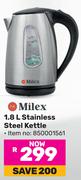 Milex 1.8Ltr Stainless Steel Kettle 850001561