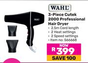 Wahl 3-Piece Cutek 2000 Professional Hair Dryer 566668