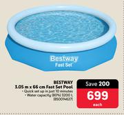 Bestway 3.05m x 66cm Fast Set Pool-Each