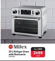 Special Milex 23L Airfyer Oven With Rotisserie 397655 m.guzzle .za