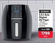 Eiger 5.5L Aria Digital Air Fryer EG-SFPA01 