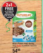 Futurelife Bran+ Flakes & Barley 460g Plus 10 Probiotic Capsules