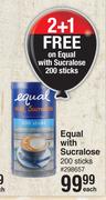 Equal With Sucralose 200 Sticks