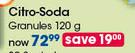 Citro-Soda Granules-120g Each