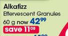 Alkafizz Effervescent Granules-60g Each