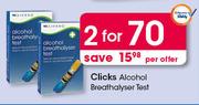 Clicks Alcohol Breathalyser Test-For 2