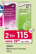 Clicks Effervescent Granules-2 x 120g