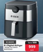 Eiger Digital Airfryer EG-DAF01 850016342-6Ltr Each