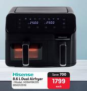 Hisense Dual Airfryer H09AFBK2S5 850012519-8.6Ltr Each