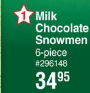 Kinder Milk Chocolate Snowman 6 Piece
