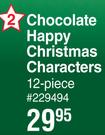 Kinder Chocolate Happy Christmas Characters 12 Piece