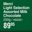 Merci Light Selection Assorted Milk Chocolate-250g