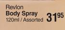 Revlon Body Spray Assorted-120ml