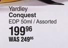 Yardley Conquest EDP Assorted-50ml