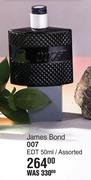 James Bond 007 EDT Assorted-50ml