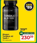 Biogen Tongkat Ali Testo+-30 Capsules