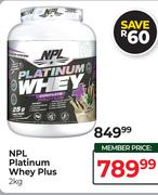 NPL Platinum Whey Plus-2kg