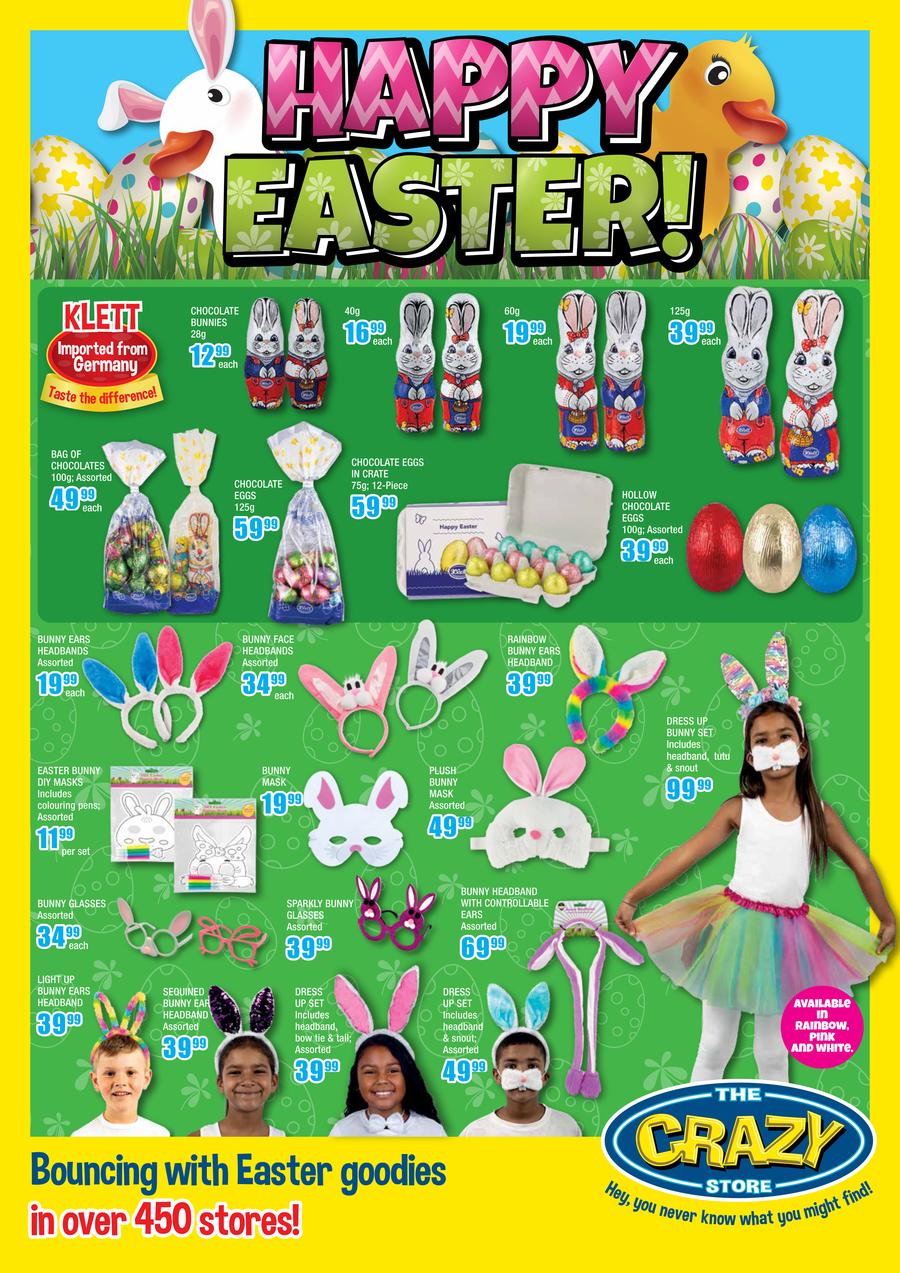 The Crazy Store Happy Easter 07 March 01 April 2024 While