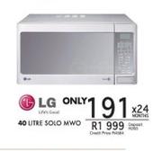 LG 40Ltr Solo Microwave Oven