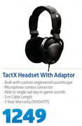 TactX Headset With Adaptor
